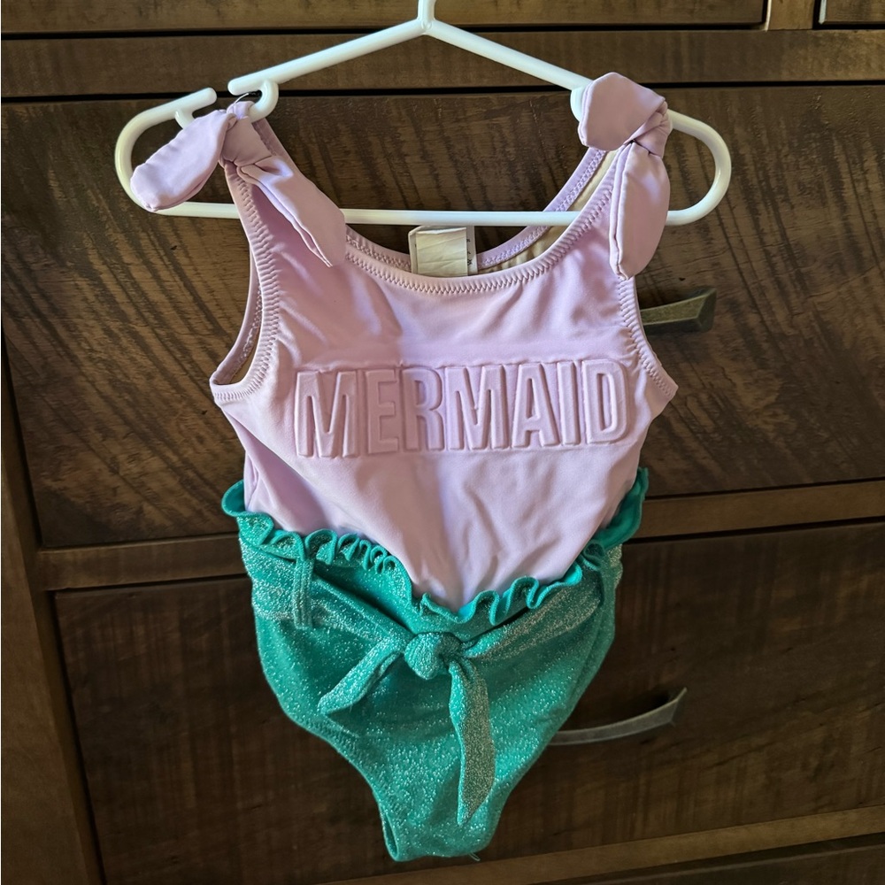 Shade Critters Lilac + Green 5T Mermaid Swimsuit